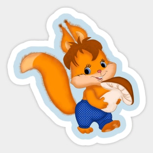 Cute squirrel Sticker